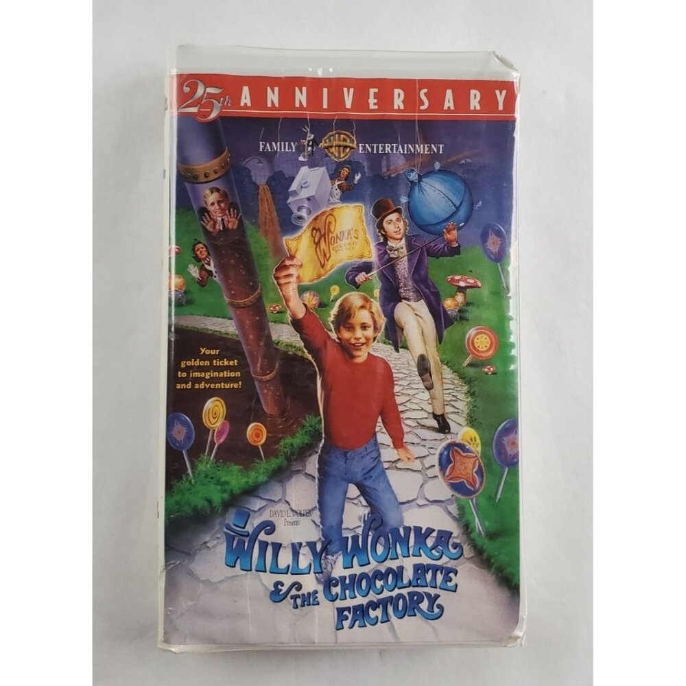 Willy Wonka & The Chocolate Factory VHS Tape 1996 - 25th Anniversary